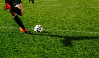 goalkeeper goal kick during football match