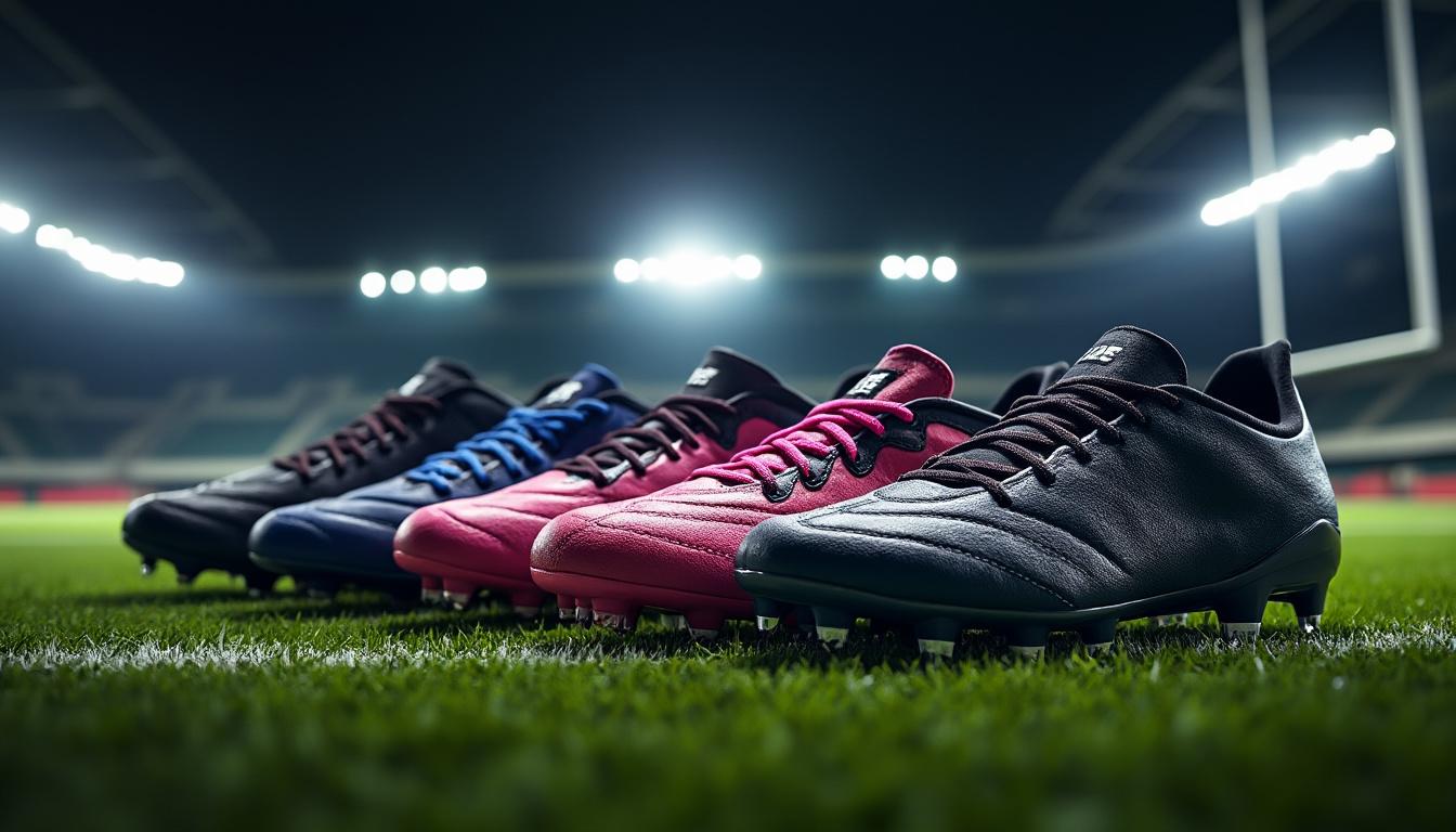 découvrez notre sélection des meilleures marques de crampons de rugby pour filles, recommandées par des expertes. trouvez le modèle idéal alliant confort, performance et style pour faire progresser votre jeu sur le terrain.