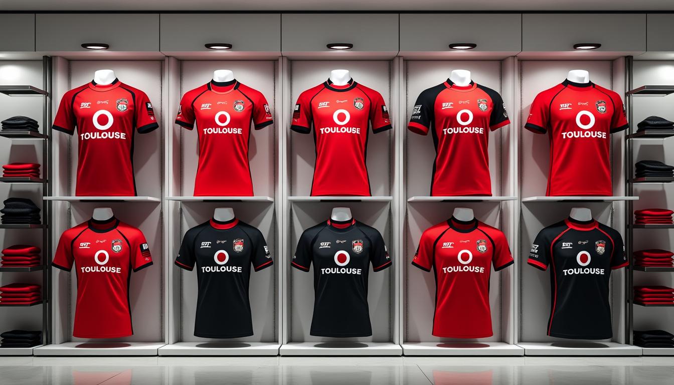 découvrez les meilleures offres sur les maillots de rugby du stade toulousain ! ne manquez pas l'occasion d'afficher vos couleurs avec style grâce à nos promotions exclusives. que vous soyez fan inconditionnel ou à la recherche d'un cadeau, ces maillots de qualité sont faits pour vous.