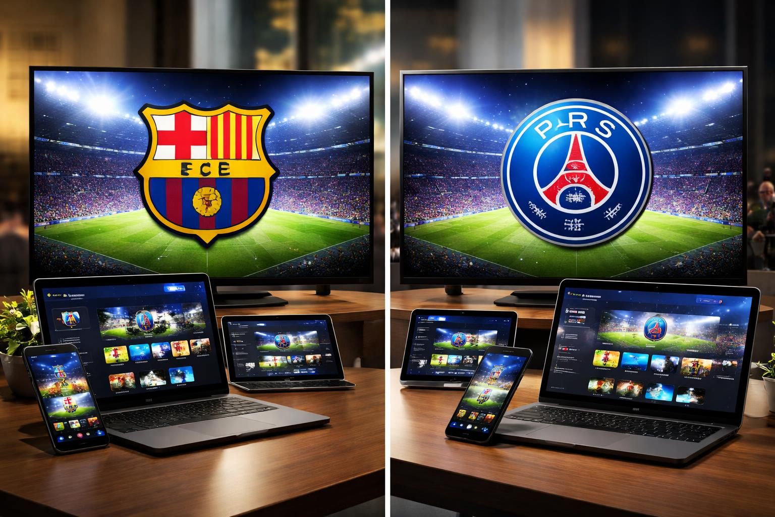 découvrez notre comparatif des options de streaming disponibles pour regarder le match fcb vs psg en direct. choisissez la meilleure solution pour ne rien manquer de cette confrontation passionnante.