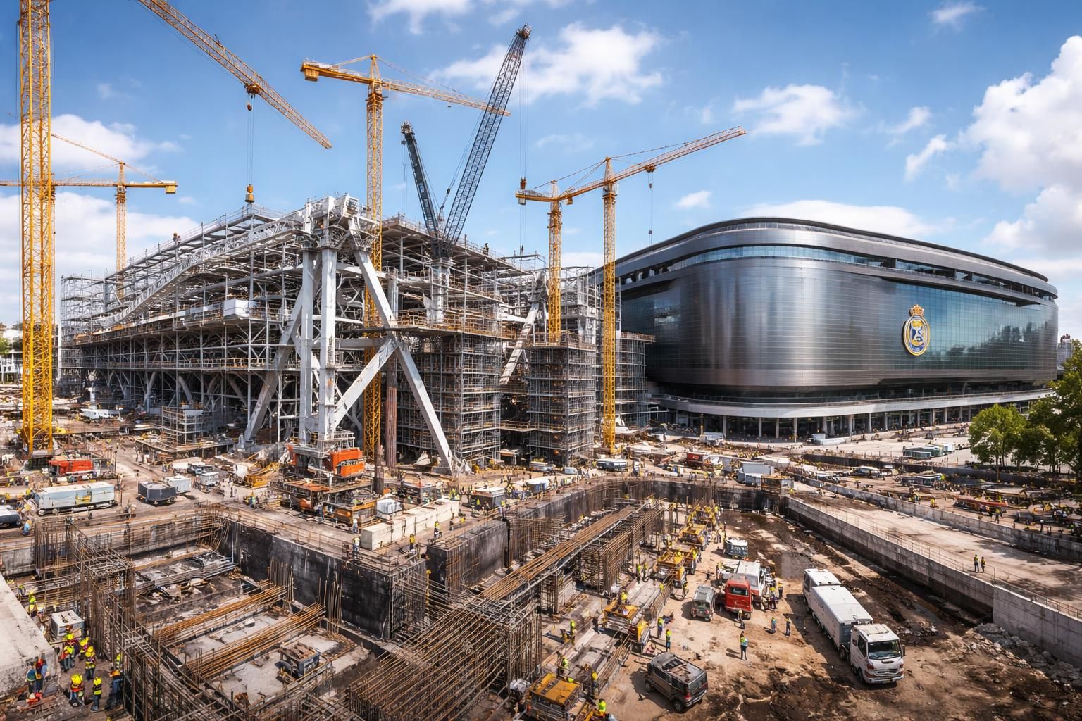 découvrez les étapes clés de la construction du nouveau stade bernabeu du real madrid, un projet innovant alliant modernité et excellence sportive.