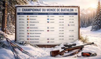 découvrez le calendrier complet du championnat du monde de biathlon et suivez toutes les courses incontournables avec nos guides détaillés.