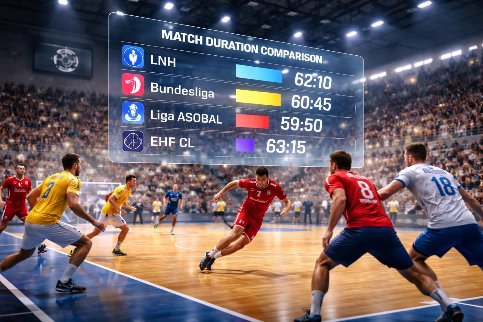 découvrez une analyse détaillée de la durée des matchs de handball, mettant en lumière les différences entre les principales ligues pour mieux comprendre leur organisation et intensité.