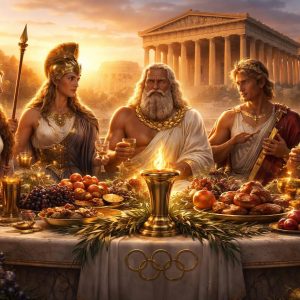 découvrez les secrets fascinants du festin des dieux lors des jeux olympiques d'athènes et plongez au cœur de cette tradition mythique.