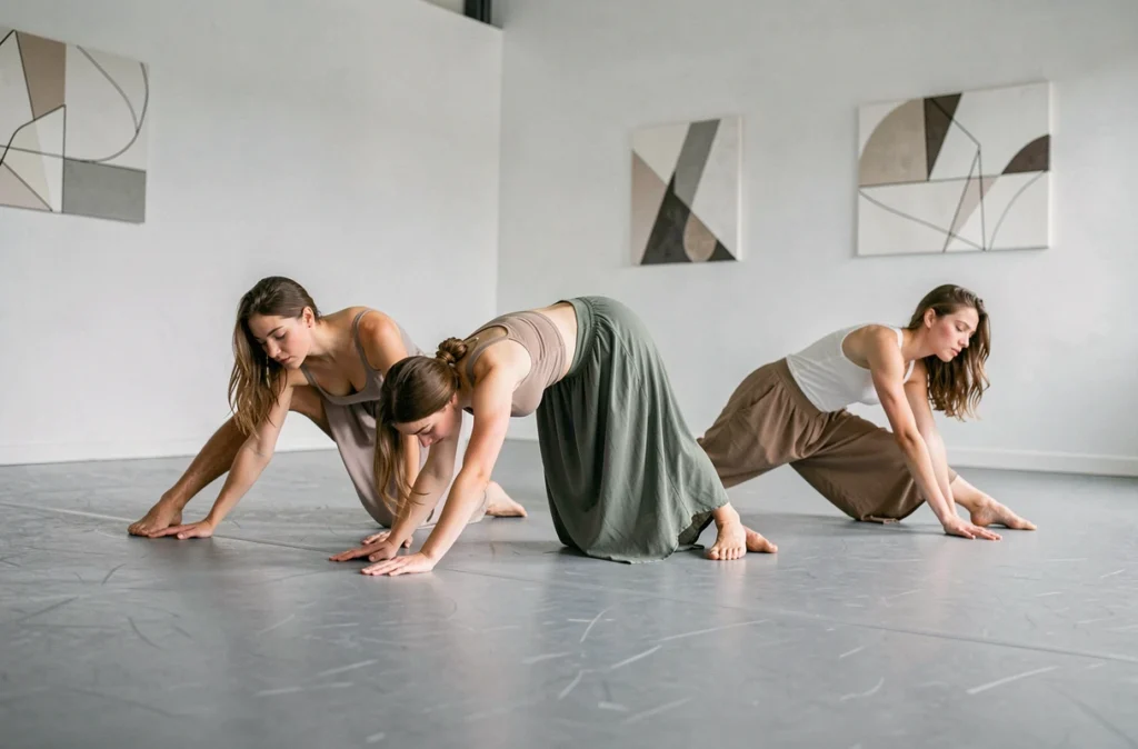 Cours de danse contemporaine à l'École de Danse Isadagio à Orléans