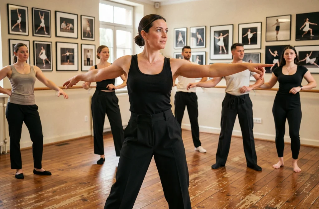 Cours de danse jazz avec Géraldine Hué dans son studio à Orléans