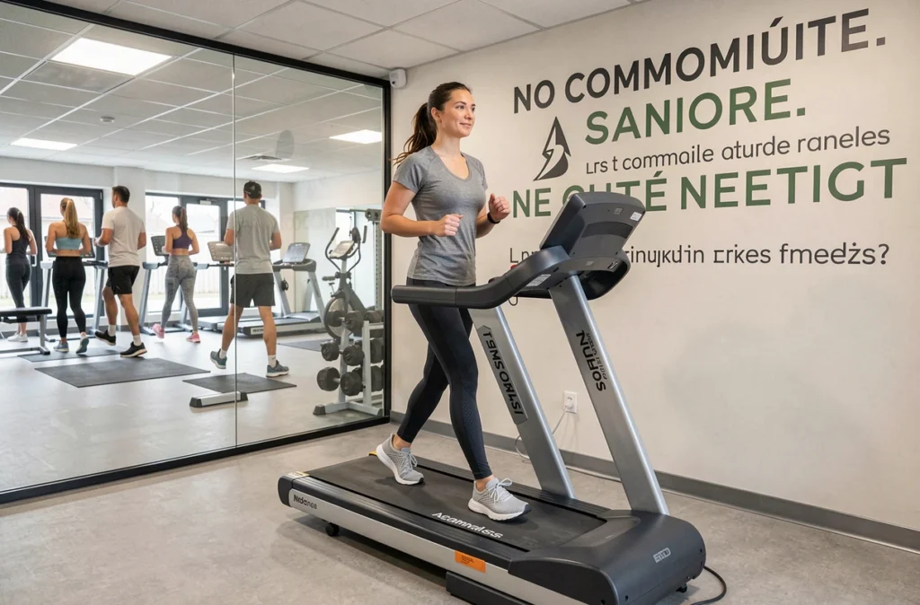 Femme courant sur tapis de course dans la salle Keepcool Lille Solférino, fitness sans engagement dans le Nord