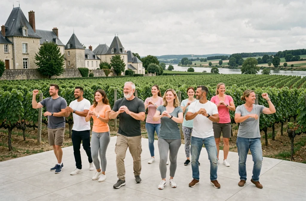 Cours de danse en plein air avec Multidanse Val de Loire à Nazelles-Négron